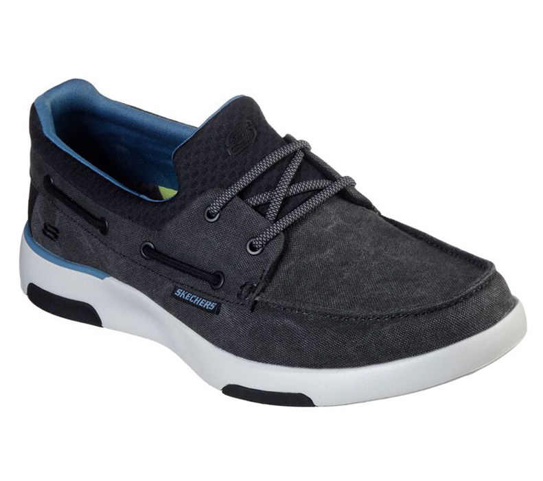 Skechers Herr Svarta Slip On - Bellinger - Garmo - Sverige (SVFML-5963)